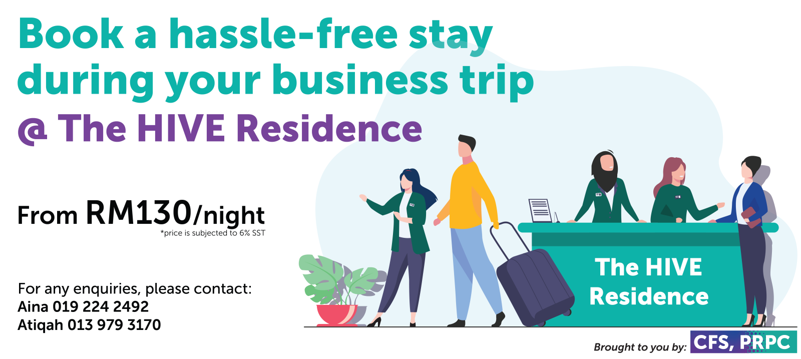 Book Your Stay @ The HIVE Residence