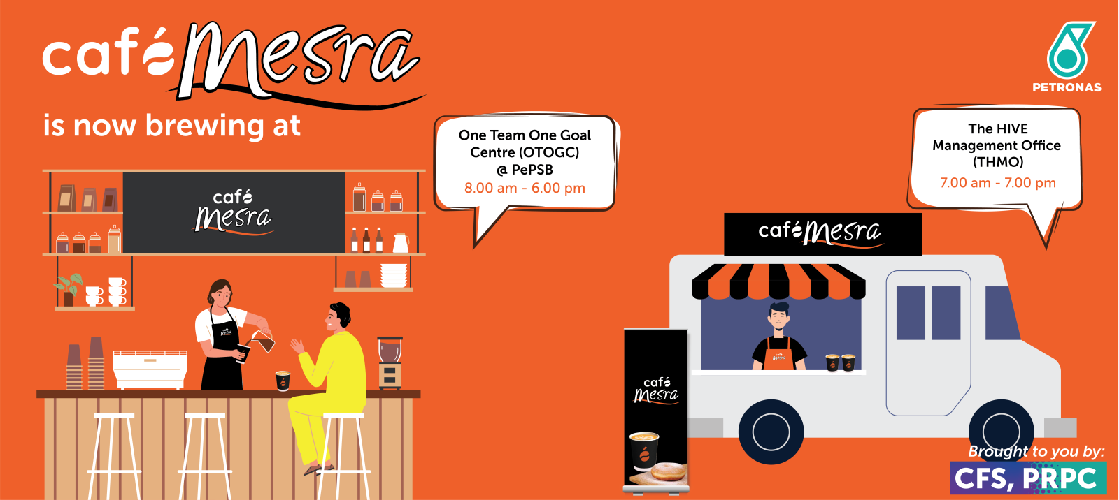 Cafe Mesra is Now Brewing at THMO & OTOGC!
