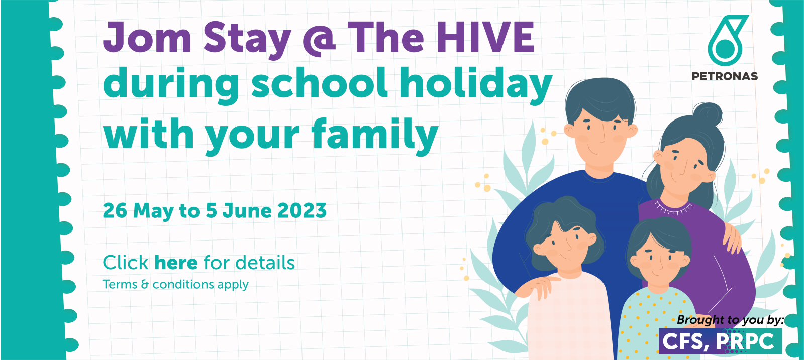 Jom Stay @ The HIVE during school holiday with your family