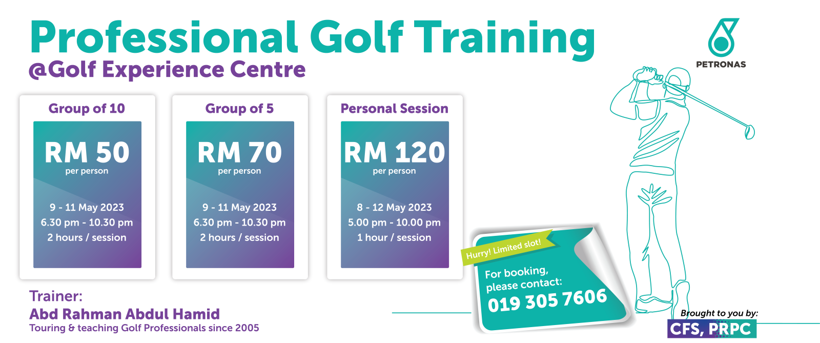 Professional Golf Training @ GEC (May)