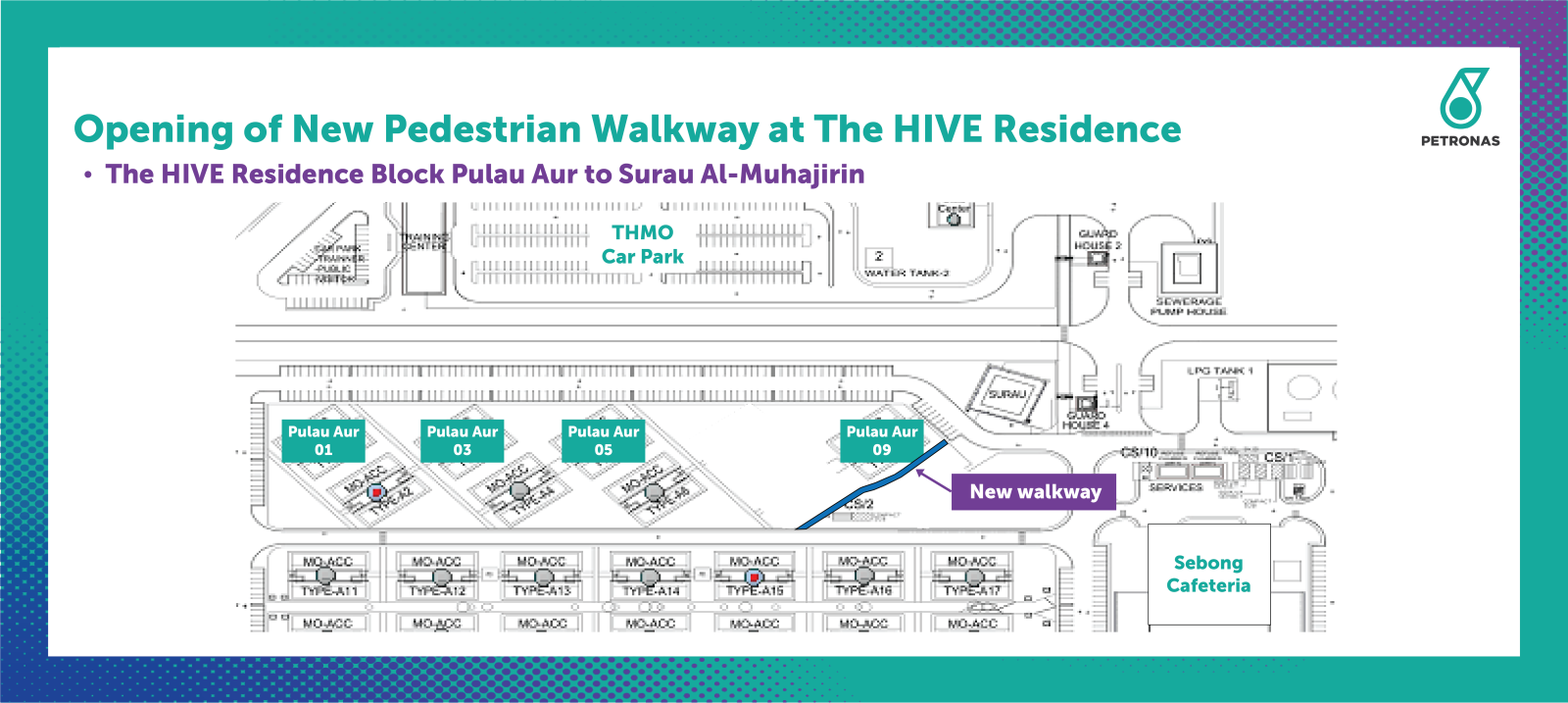 Opening of New Pedestrian Walkway at The HIVE Residence