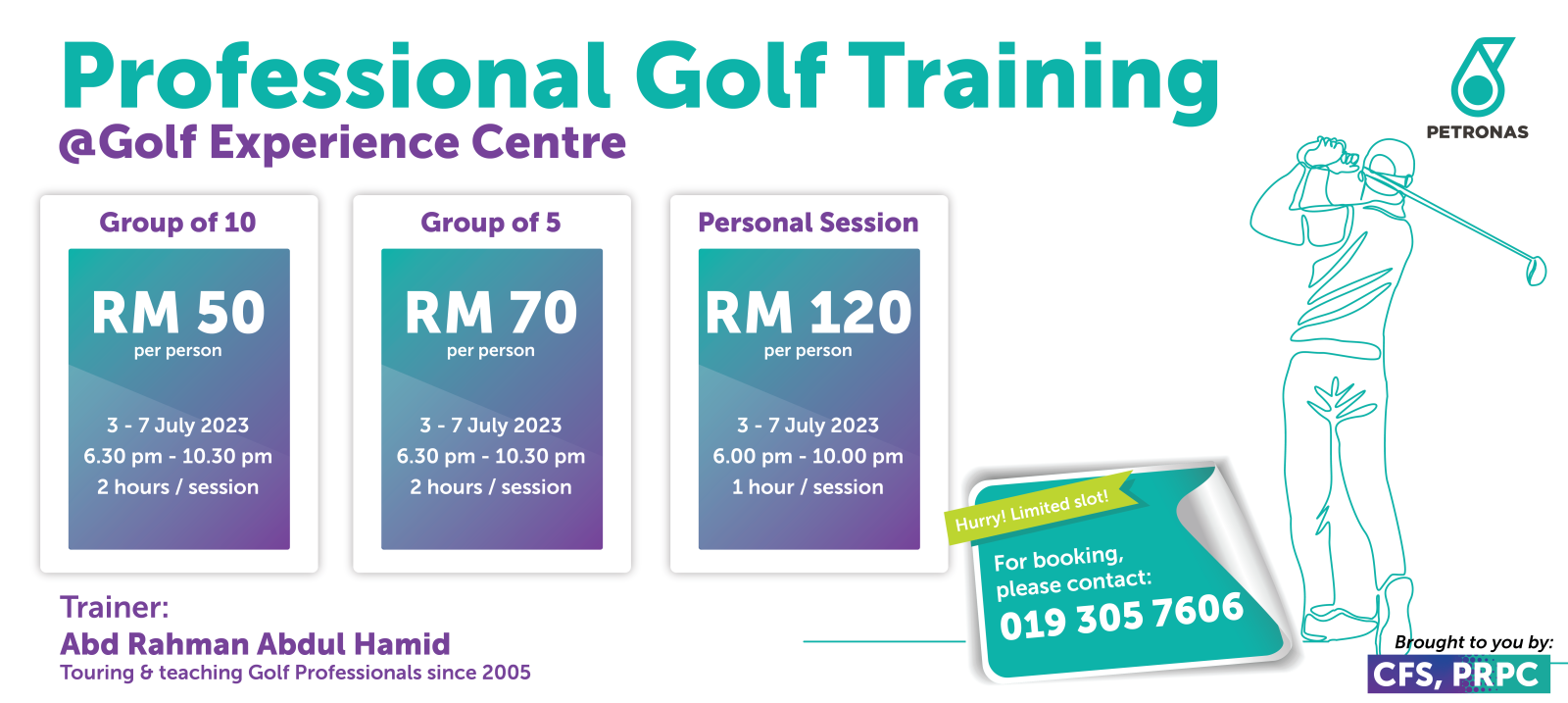 Professional Golf Training @ GEC (July)