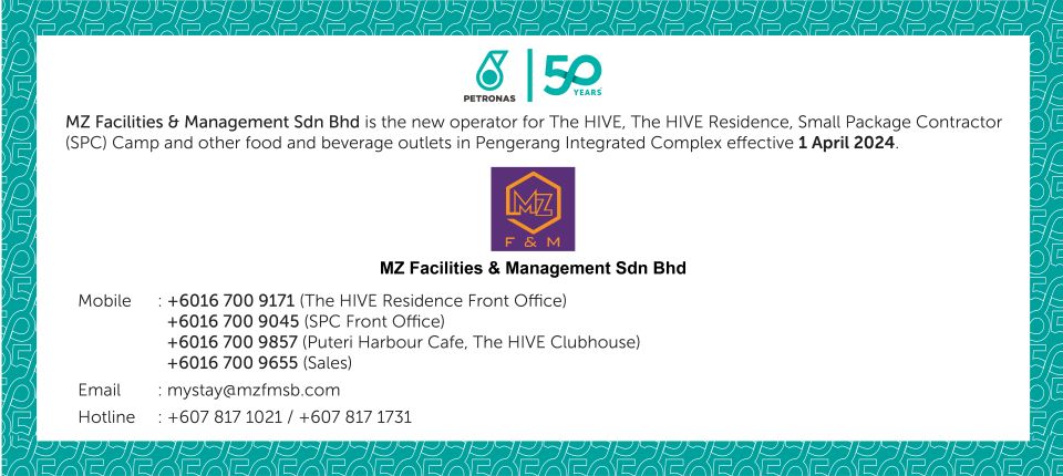 New operator for The HIVE, The HIVE Residence, SPC Camp and other food & beverages outlets (Updated)