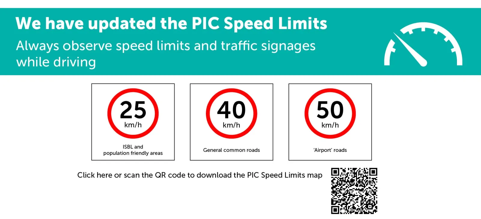 PIC Speed Limits